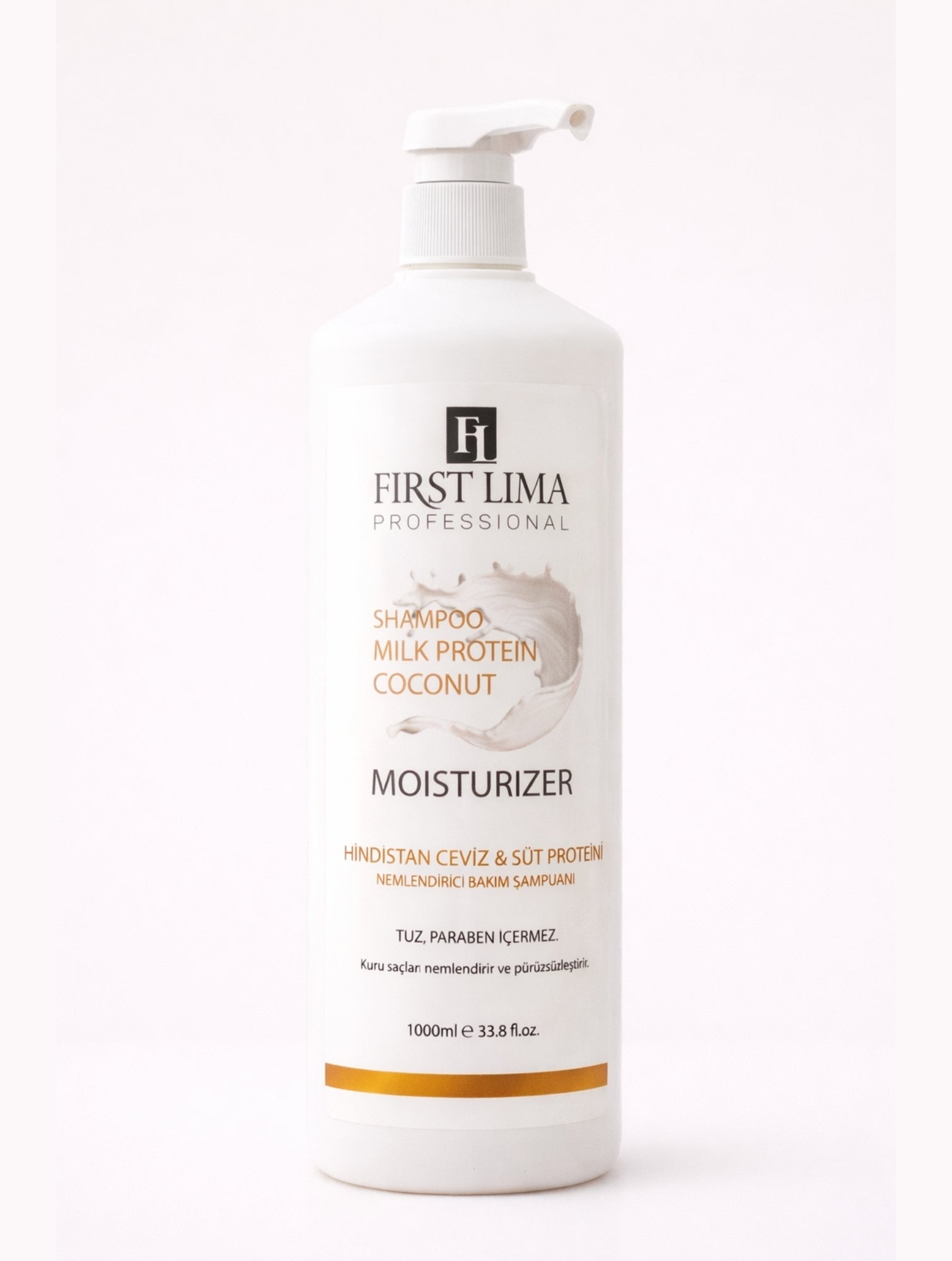 First Lima Kuru Saçlar Için Tuzsuz Süt Proteini & Hindistan Cevizi Nemlendirici Şampuan 1000 Ml